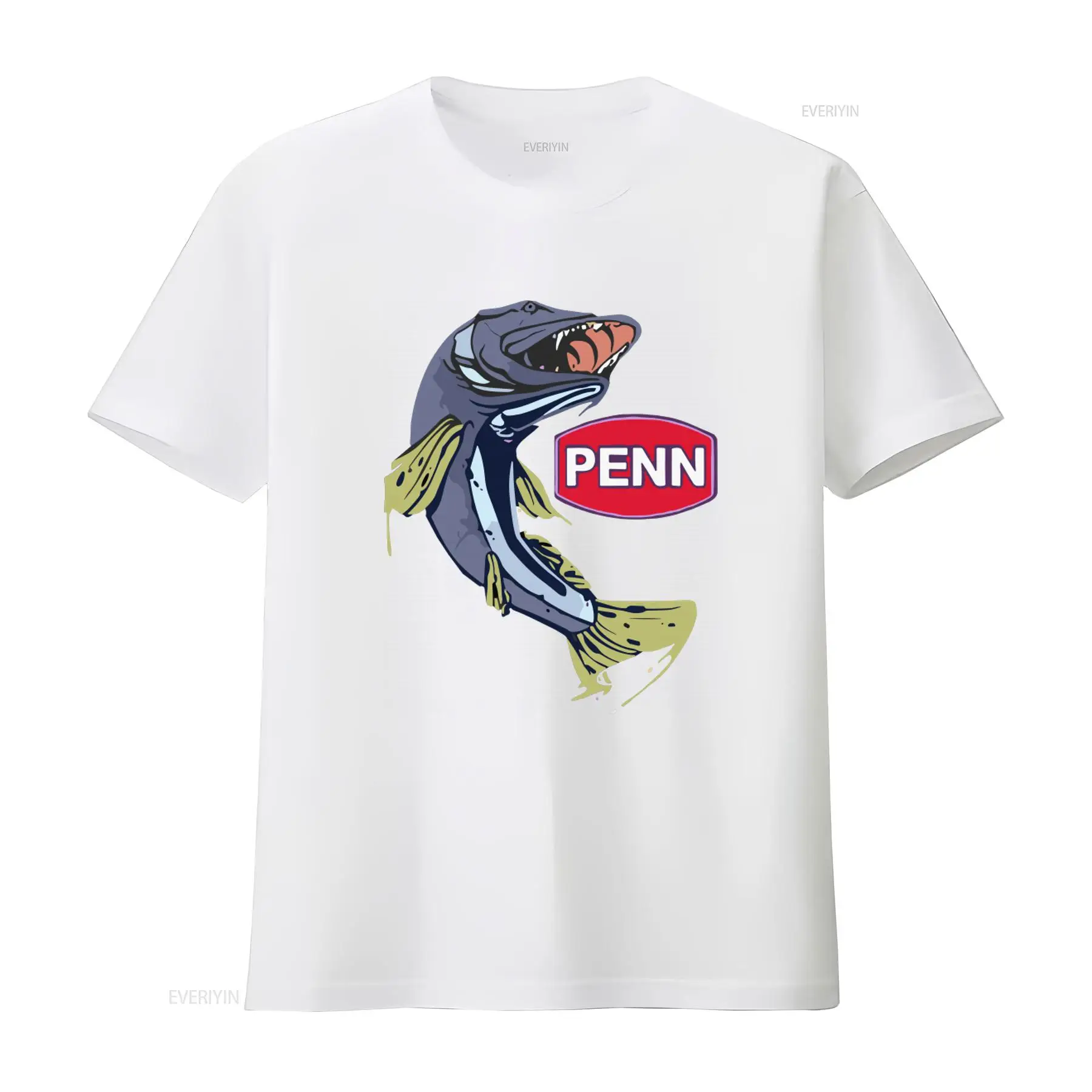 Camiseta negra para hombre con - Fishing Equipment Logos reseña y precio