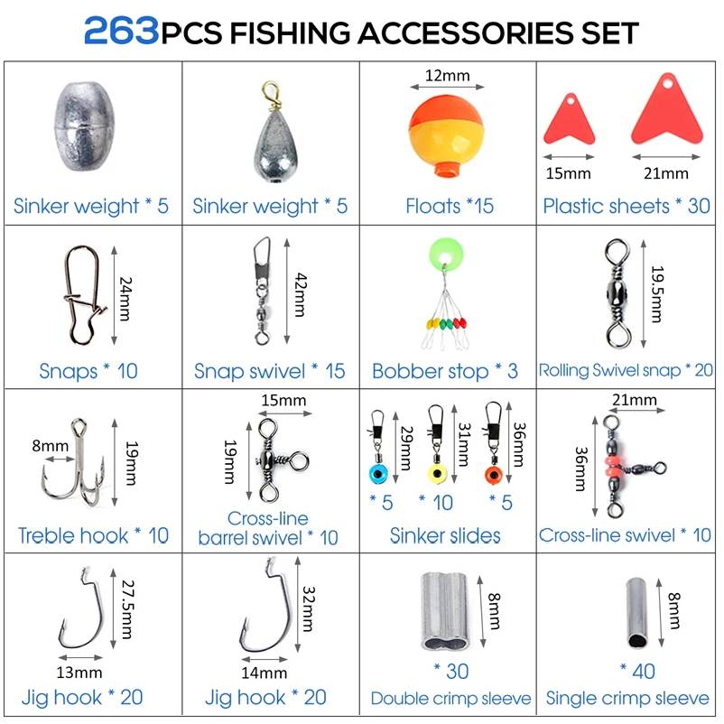 Juego de accesorios de pesca a - Fishing Equipment Basics reseña y precio